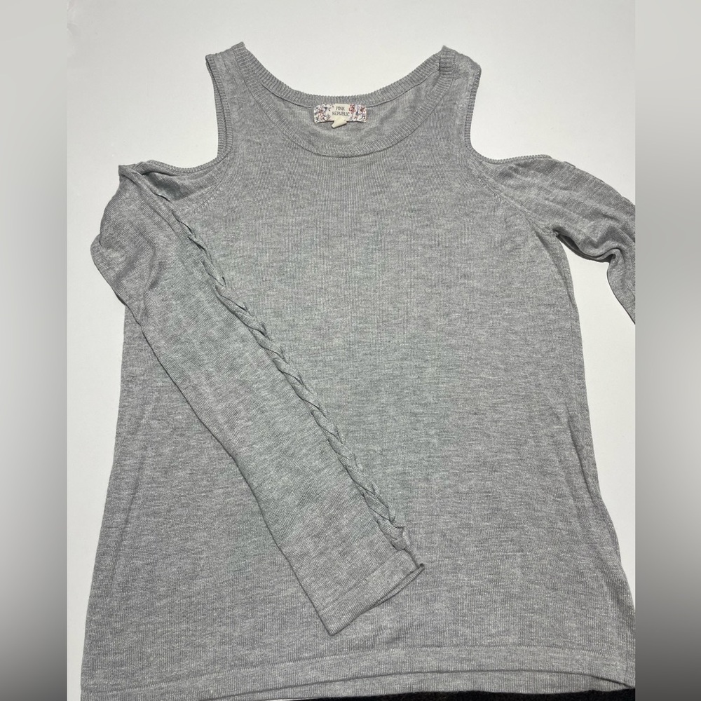 Cold shoulder sweater